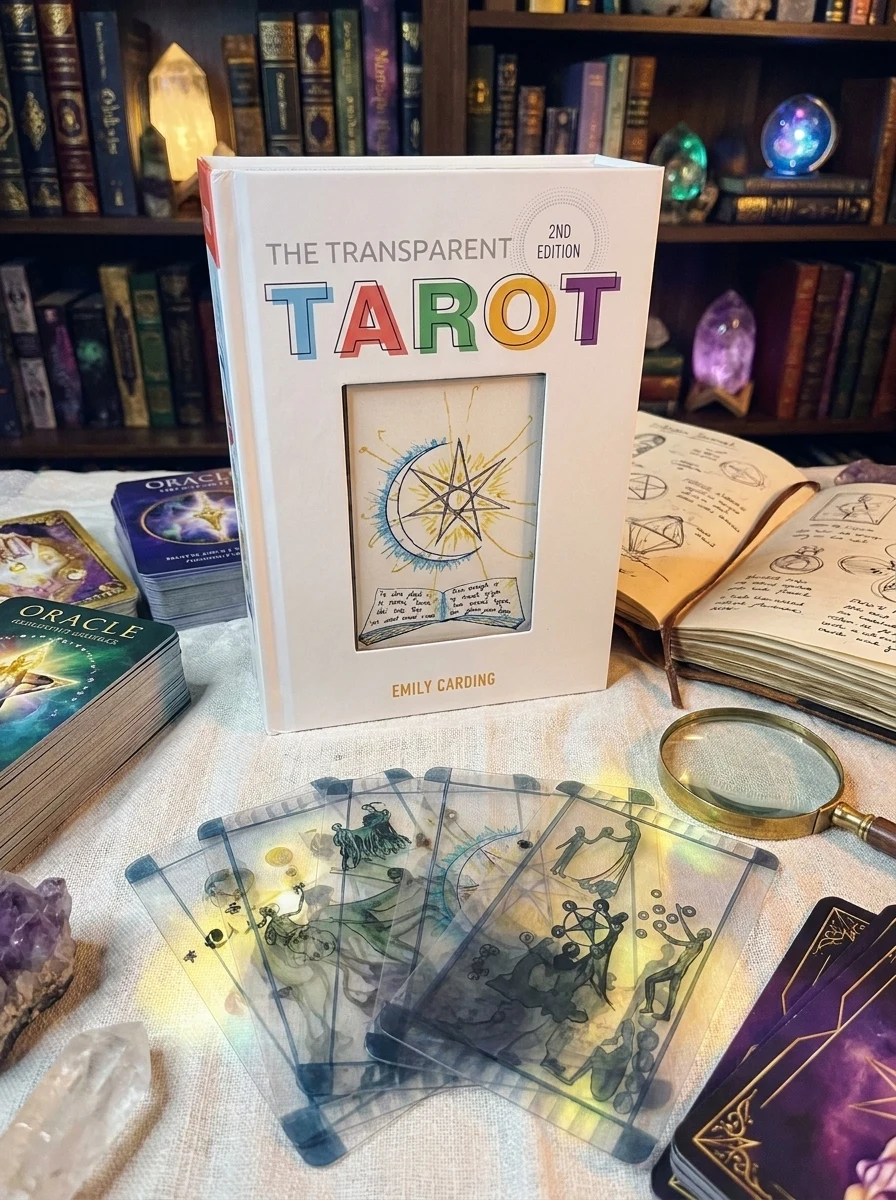 The Transparent Tarot: (2nd Edition, Tarot Kit Box Set with 78 Cards and Guide Book)
