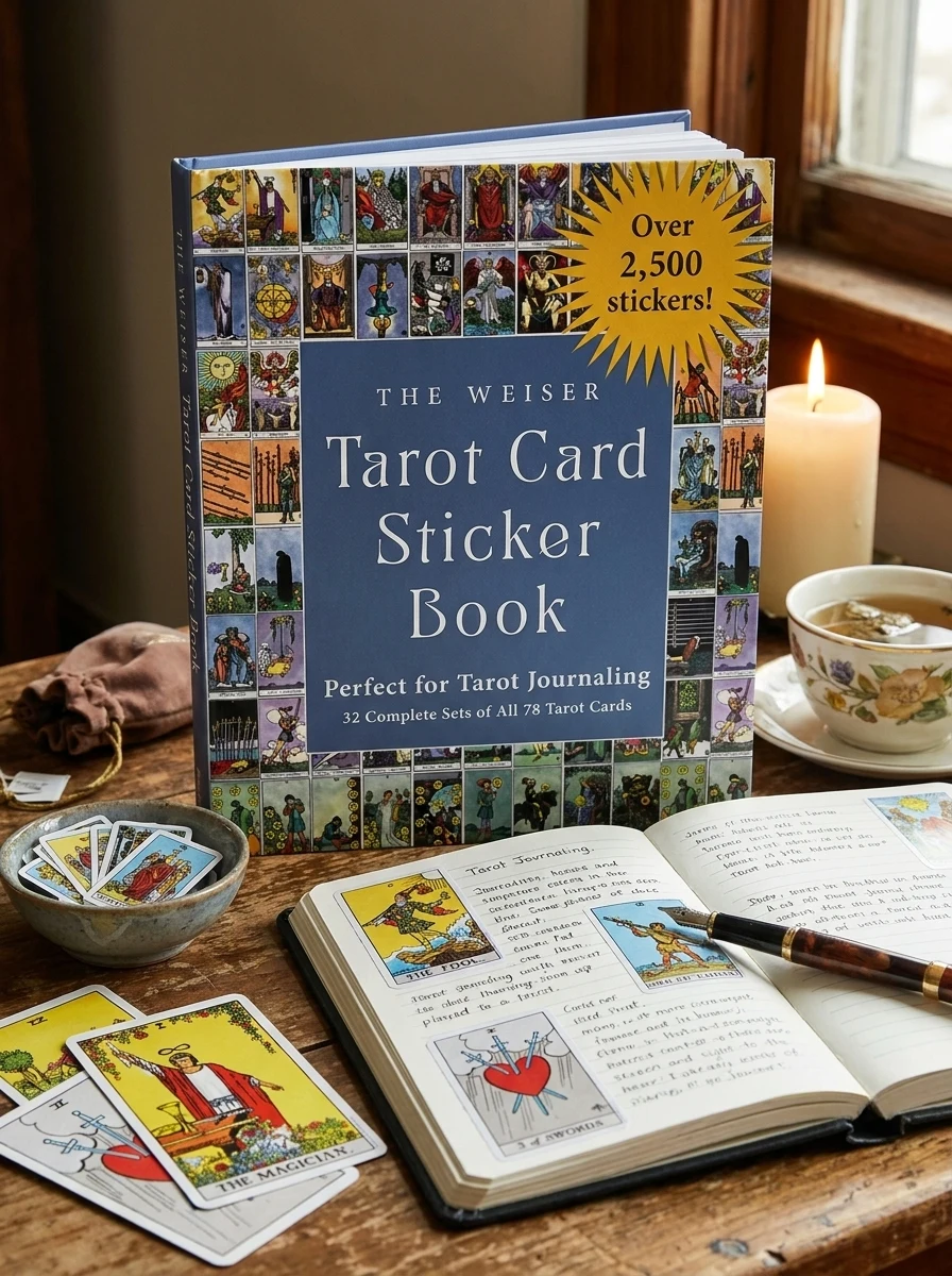 The Weiser Tarot Card Sticker Book: Includes Over 2,500 Stickers (32 Complete Sets of All 78 Tarot Cards)--Perfect for Tarot Journaling Waite, Arthur Edward