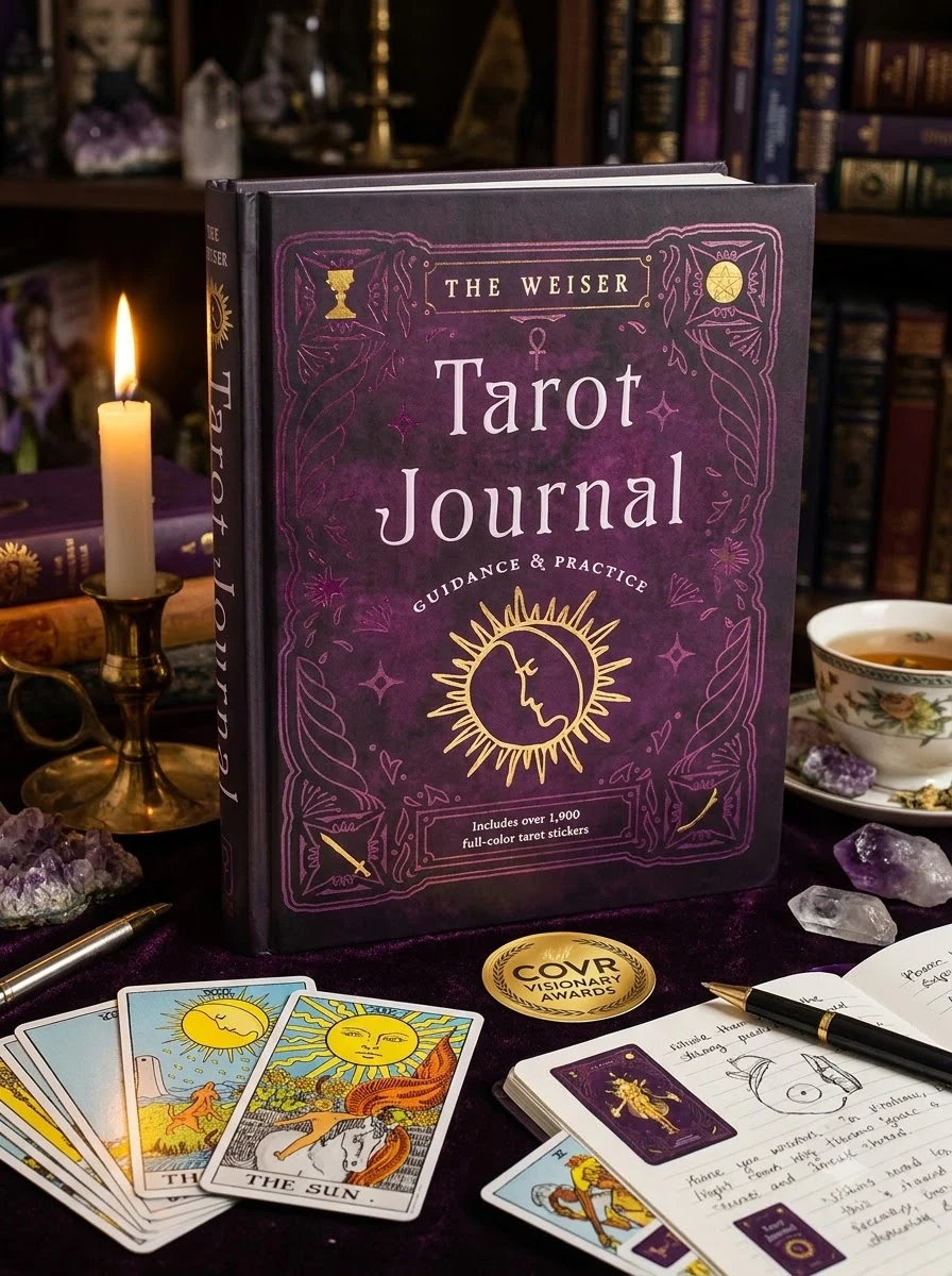 The Weiser Tarot Journal: Guidance and Practice (for Use with Any Tarot Deck--Includes 208 Specially Designed Journal Pages and 1,920 Full-Color Tarot Sti Reed, Theresa
