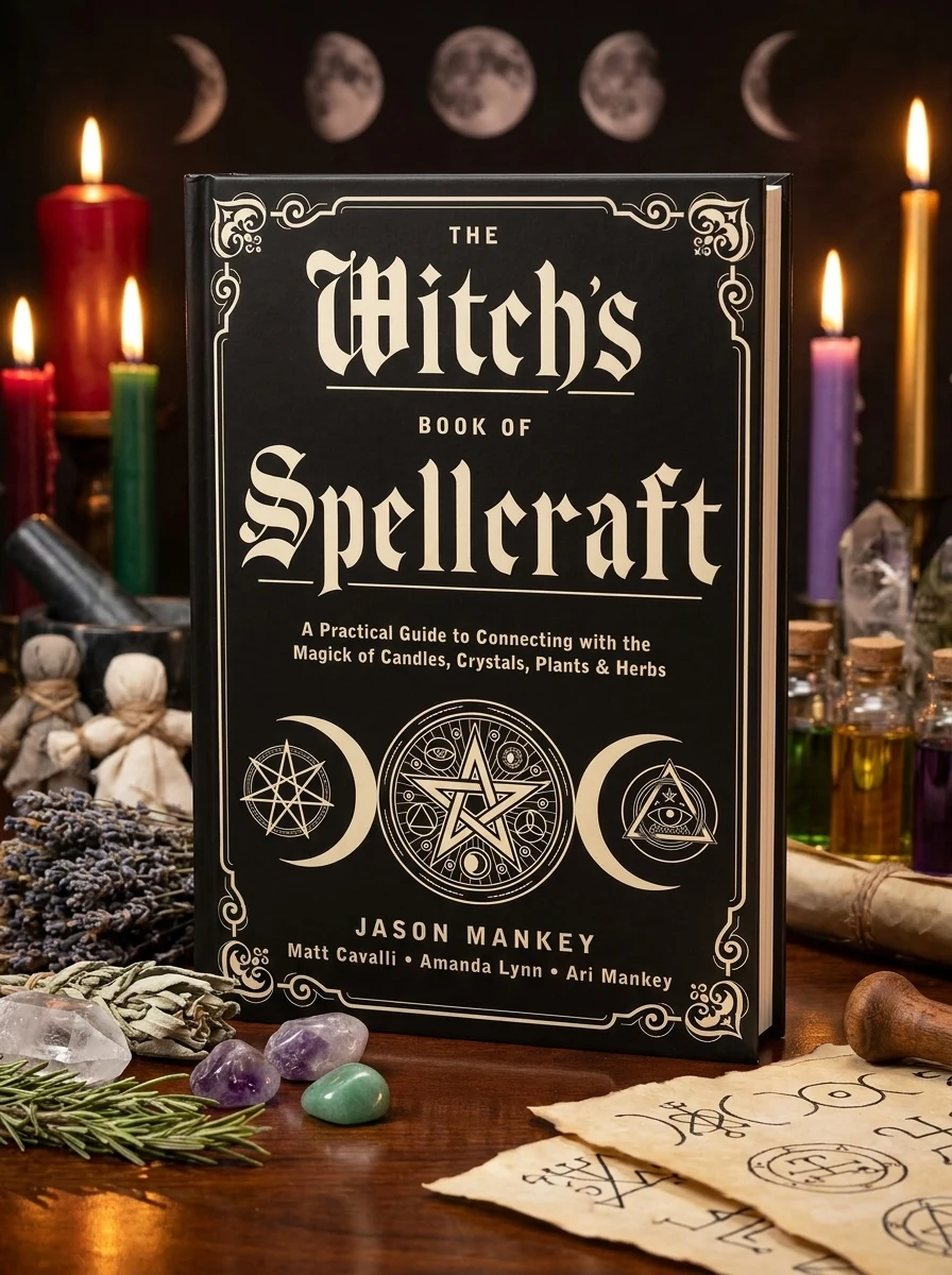 The Witch's Book of Spellcraft: A Practical Guide to Connecting with the Magick of Candles, Crystals, Plants & Herbs