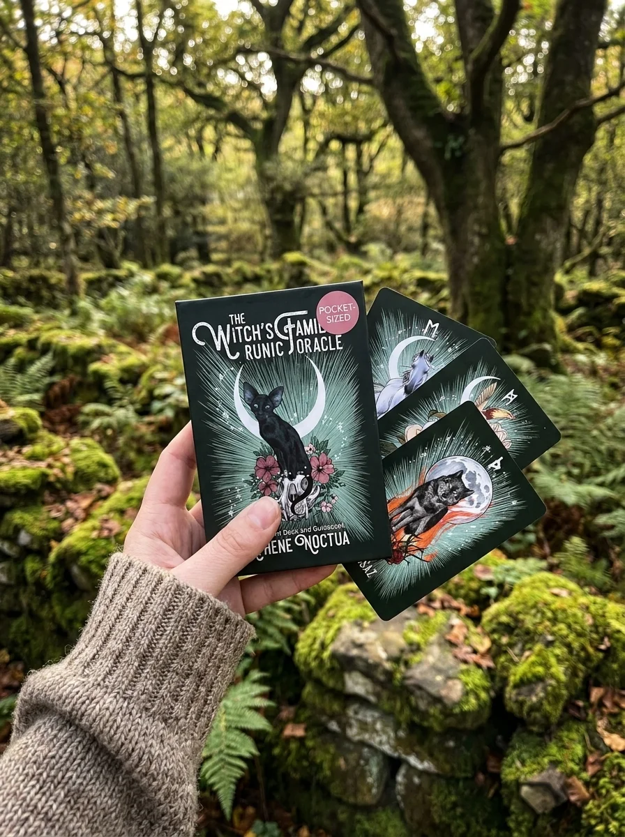 The Witchs Familiar Runic Oracle: A 24-Card Deck and Guidebook — photo 2