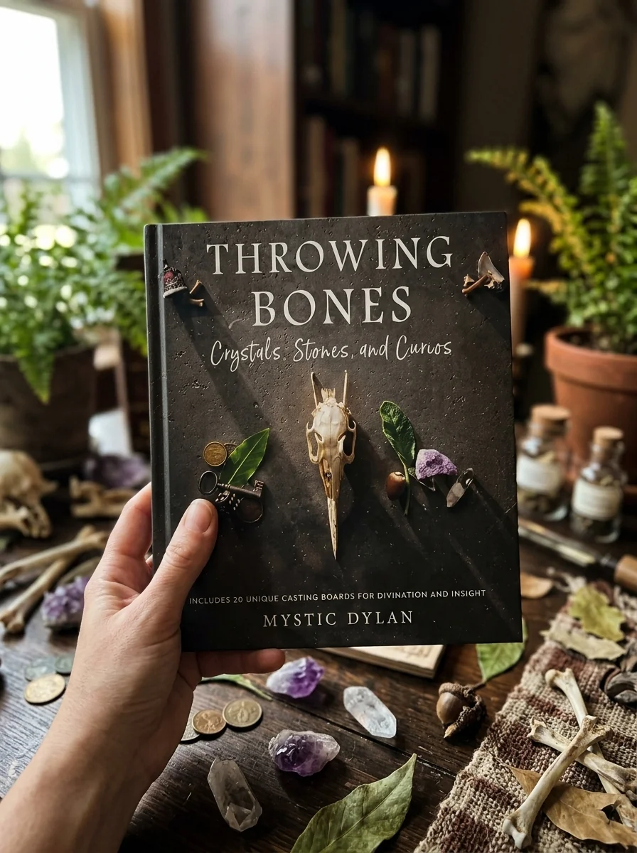 Throwing Bones, Crystals, Stones, and Curios: Includes 20 Unique Casting Boards for Divination and Insight — photo 2