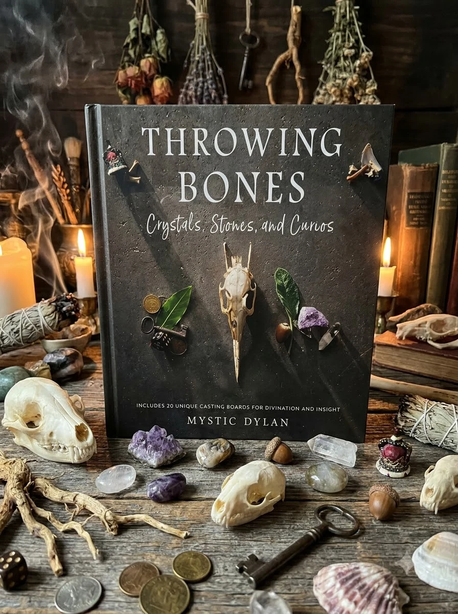 Throwing Bones, Crystals, Stones, and Curios: Includes 20 Unique Casting Boards for Divination and Insight