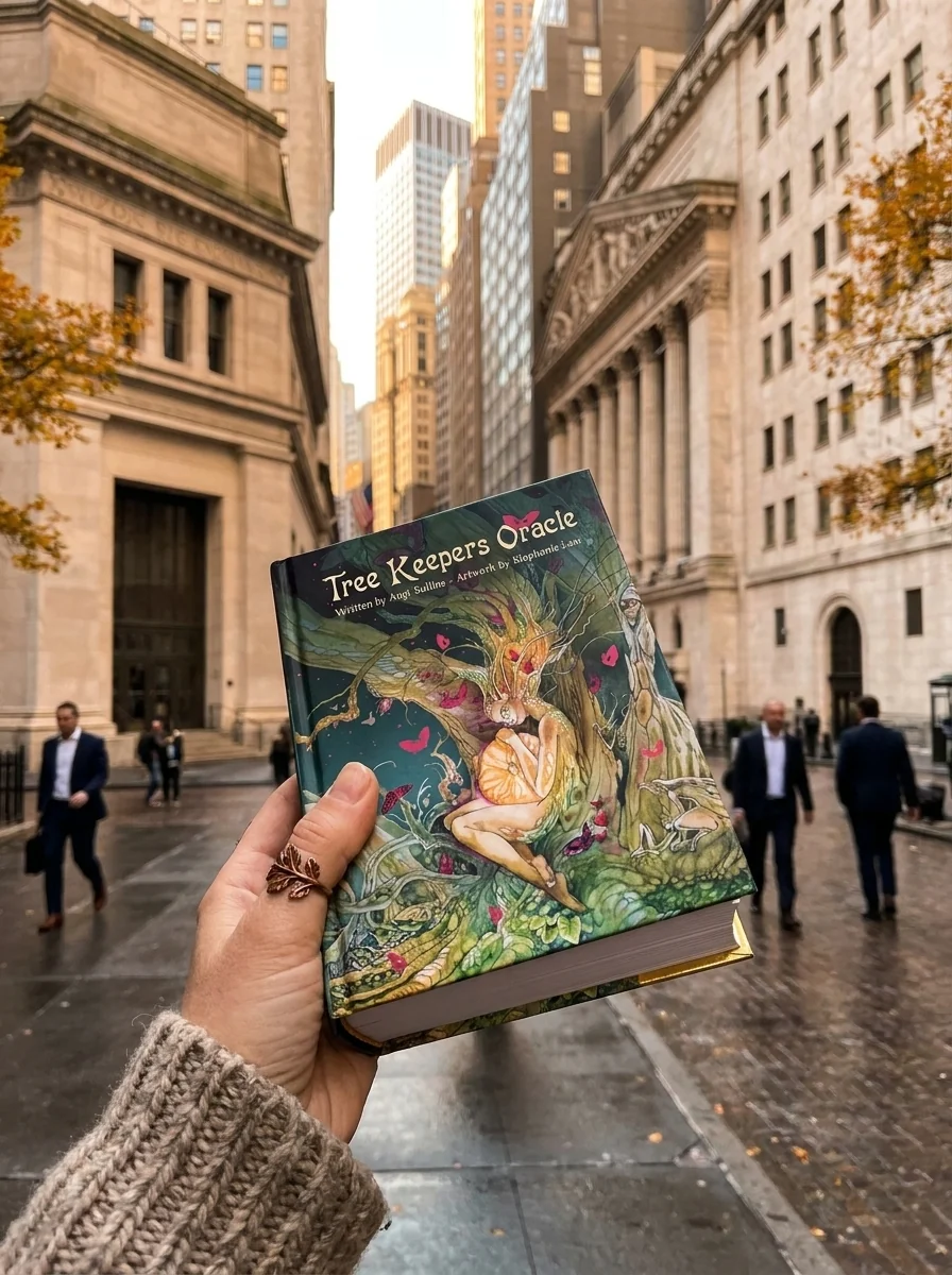Tree Keepers Oracle: 44 Gold Gilt-Edged Cards, Intricate Nature-Themed Artwork by Stephanie Law, 108-Page Full-Color Guidebook, Druids, Faery-Realm, P — photo 2