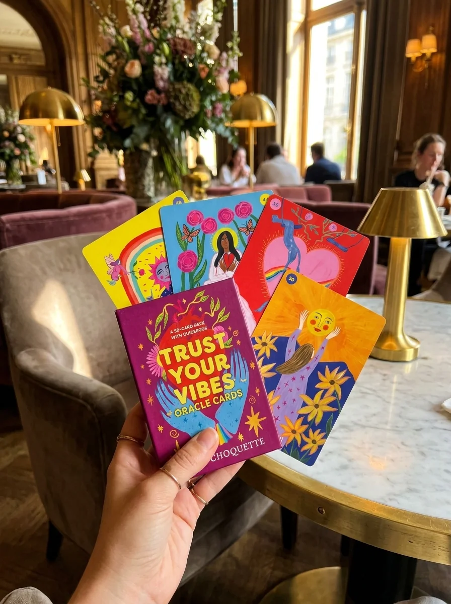Trust Your Vibes Oracle Cards: A 50-Card Deck with Guidebook — photo 2