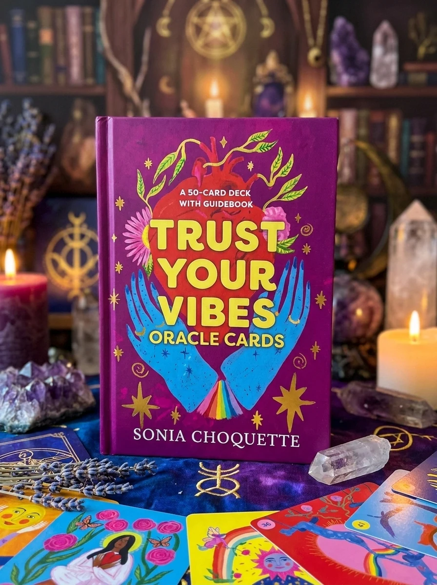 Trust Your Vibes Oracle Cards: A 50-Card Deck with Guidebook