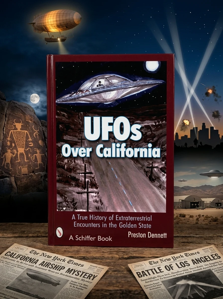 UFOs Over California: A True History of Extraterrestrial Encounters in the Golden State Dennett, Preston