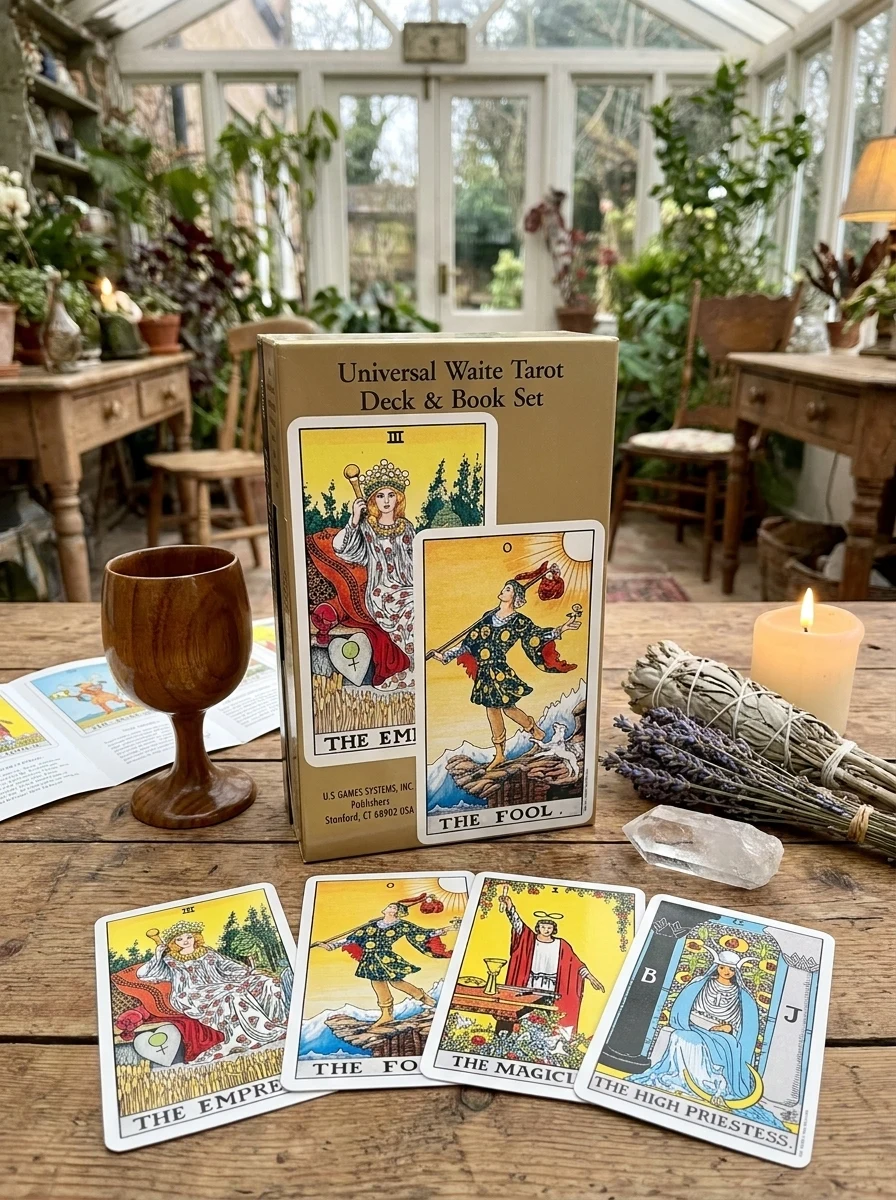 Universal Waite(r) Tarot Deck/Book Set [With Book]