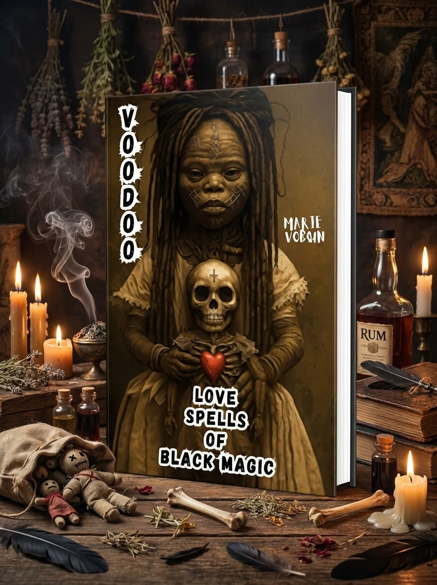 Voodoo Love Spells of Black Magic: Forbidden Witchcraft Grimoire of Haitian Vodou Esoteric Rituals and Dark Tales of Heartbreak Curses, Desperate Desi