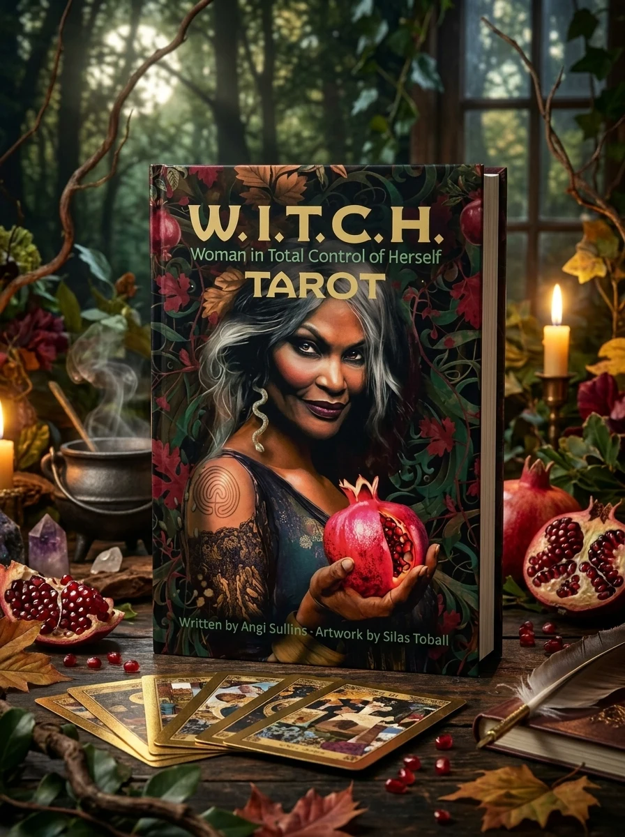 W.I.T.C.H. Tarot: Woman in Total Control of Herself, Feminine Empowerment Tarot Cards for Witches, Gold Gilt-Edged Deck, 208-Page Illustrated Guideboo