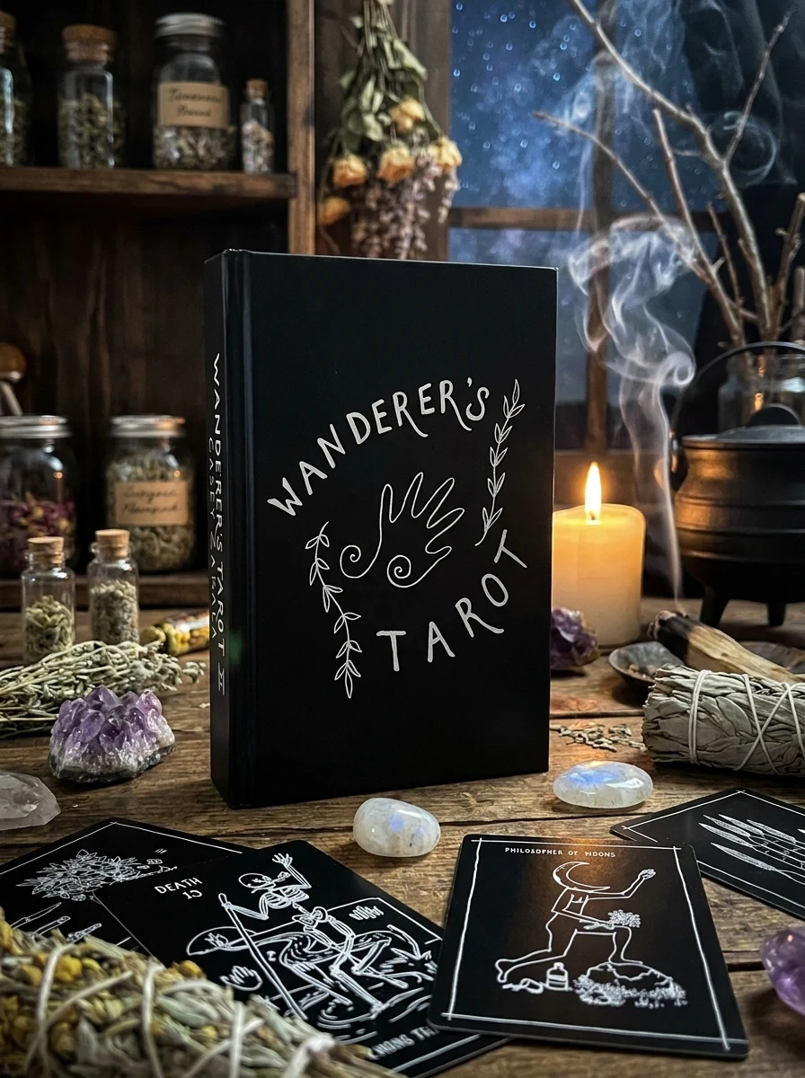 Wanderer's Tarot (78-Card Deck with Fold-Out Guide)