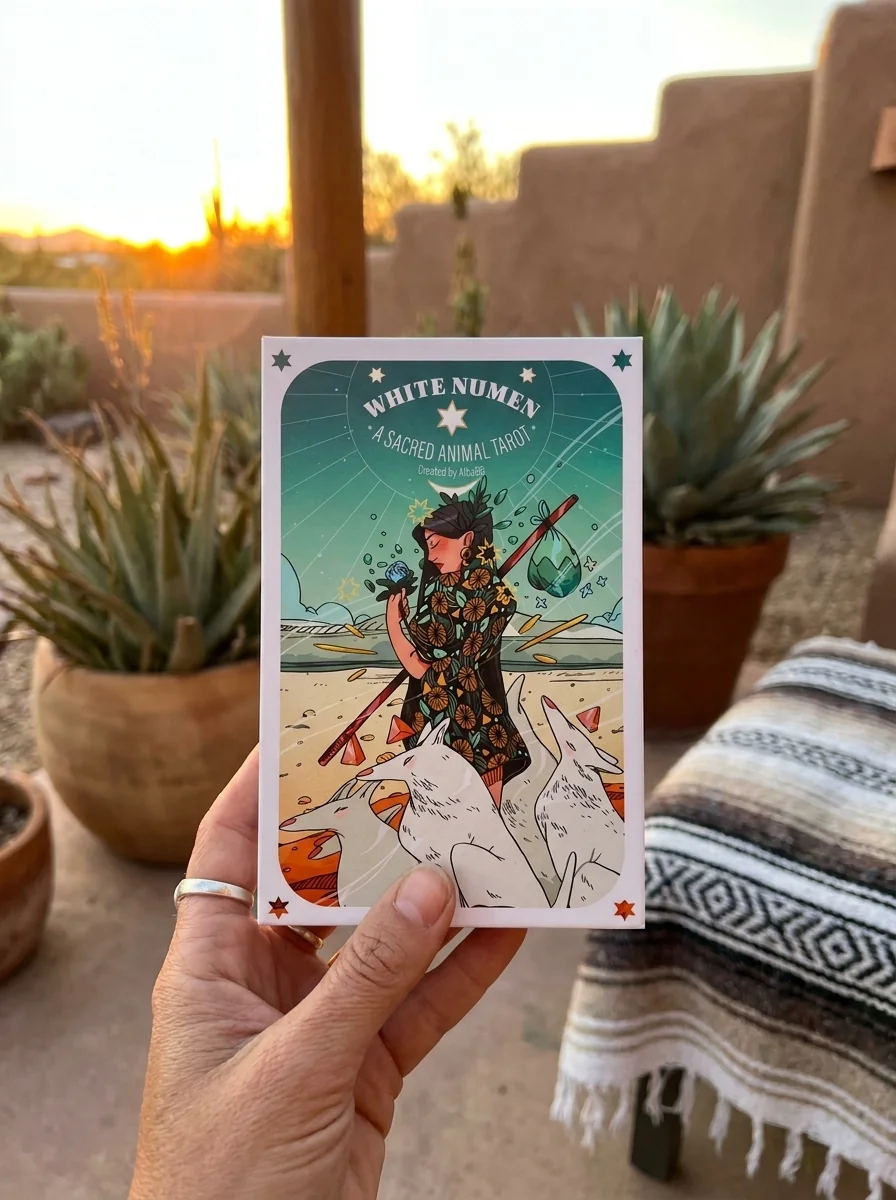 White Numen: A Sacred Animal Tarot Deck: A 78-Card Tarot Deck with Guidebook (Co-Edition) — photo 2