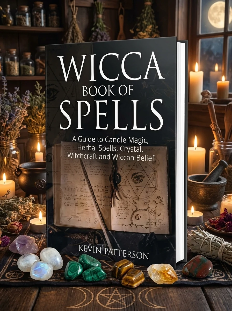 Wicca Book of Spells: A Guide to Candle Magic, Herbal Spells, Crystal, Witchcraft and Wiccan Belief