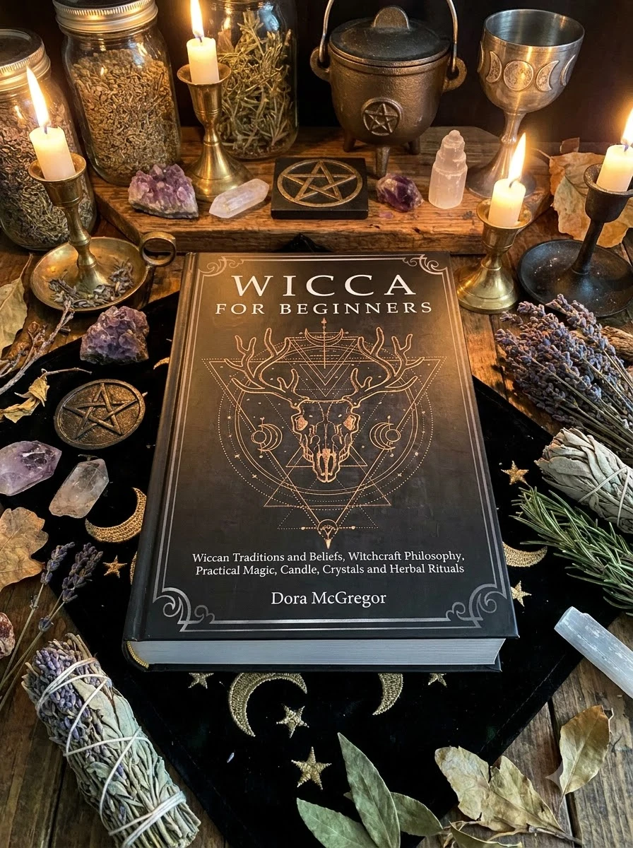 Wicca for Beginners: Wiccan Traditions and Beliefs, Witchcraft Philosophy, Practical Magic, Candle, Crystals and Herbal Rituals