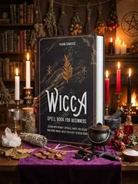 Wicca Spell Book for Beginners: Learn Witchcraft Rituals, White, Red, Black, and Rune Magic with this Easy to Read Guide — photo 1