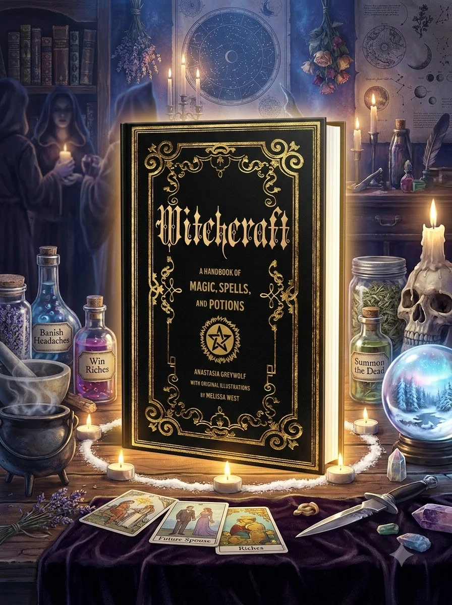 Witchcraft: A Handbook of Magic Spells and Potions Greywolf, Anastasia