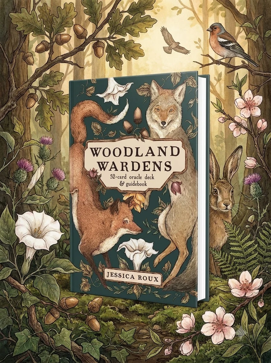 Woodland Wardens: 52-Card Oracle Deck & Guidebook
