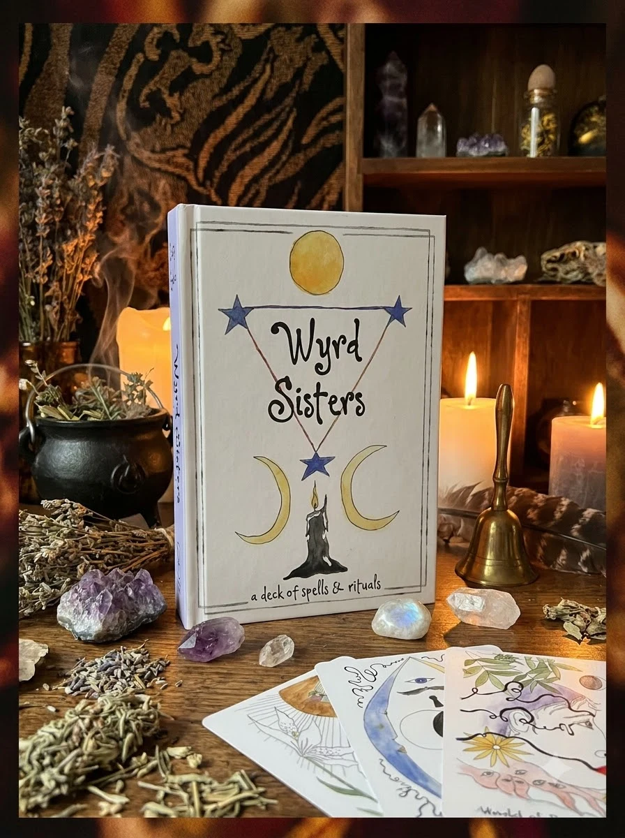 Wyrd Sisters: A Deck of Spells and Rituals (60 Cards and 80-Page Guidebook)